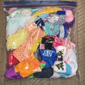 Gallon Bag FULL of baby headbands